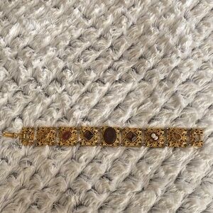 Vintage Gold and Brown Bracelet